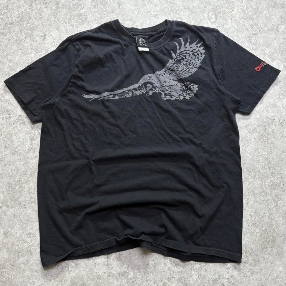 IDIFU Black Owl Graphic Tee